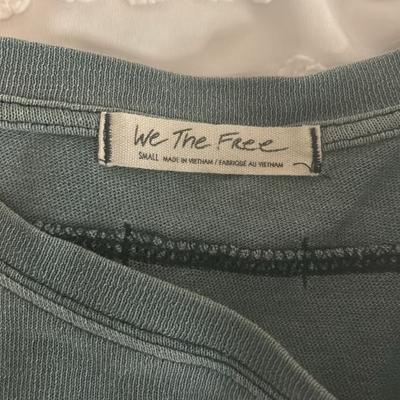 Green Free People cute shirt - Picture 2 of 3